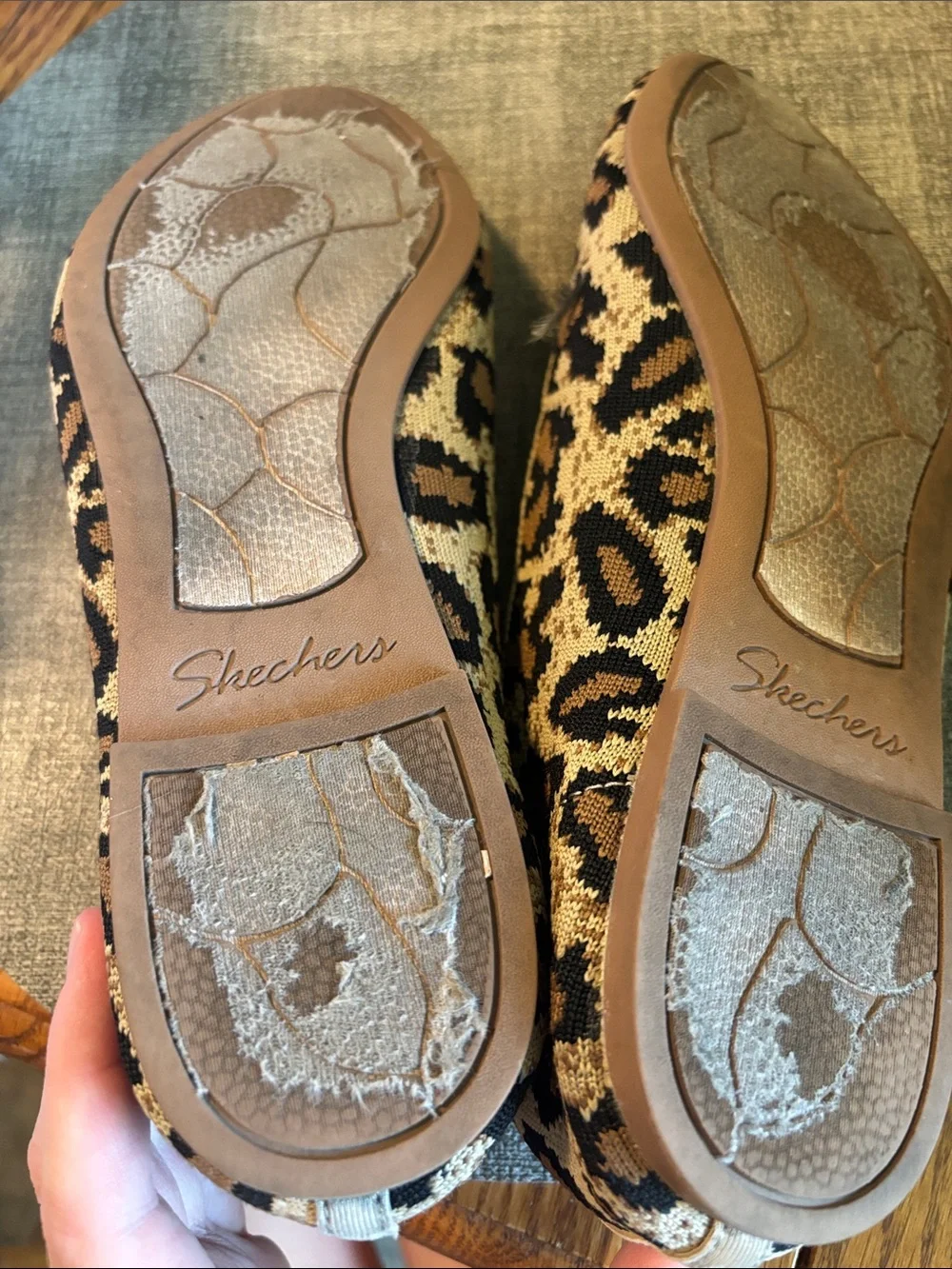 Skechers Leopard Print Ballet Flats